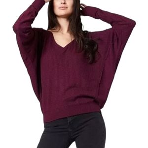 NWT Free People Santa Clara Thermal Top Mulberry|Size M